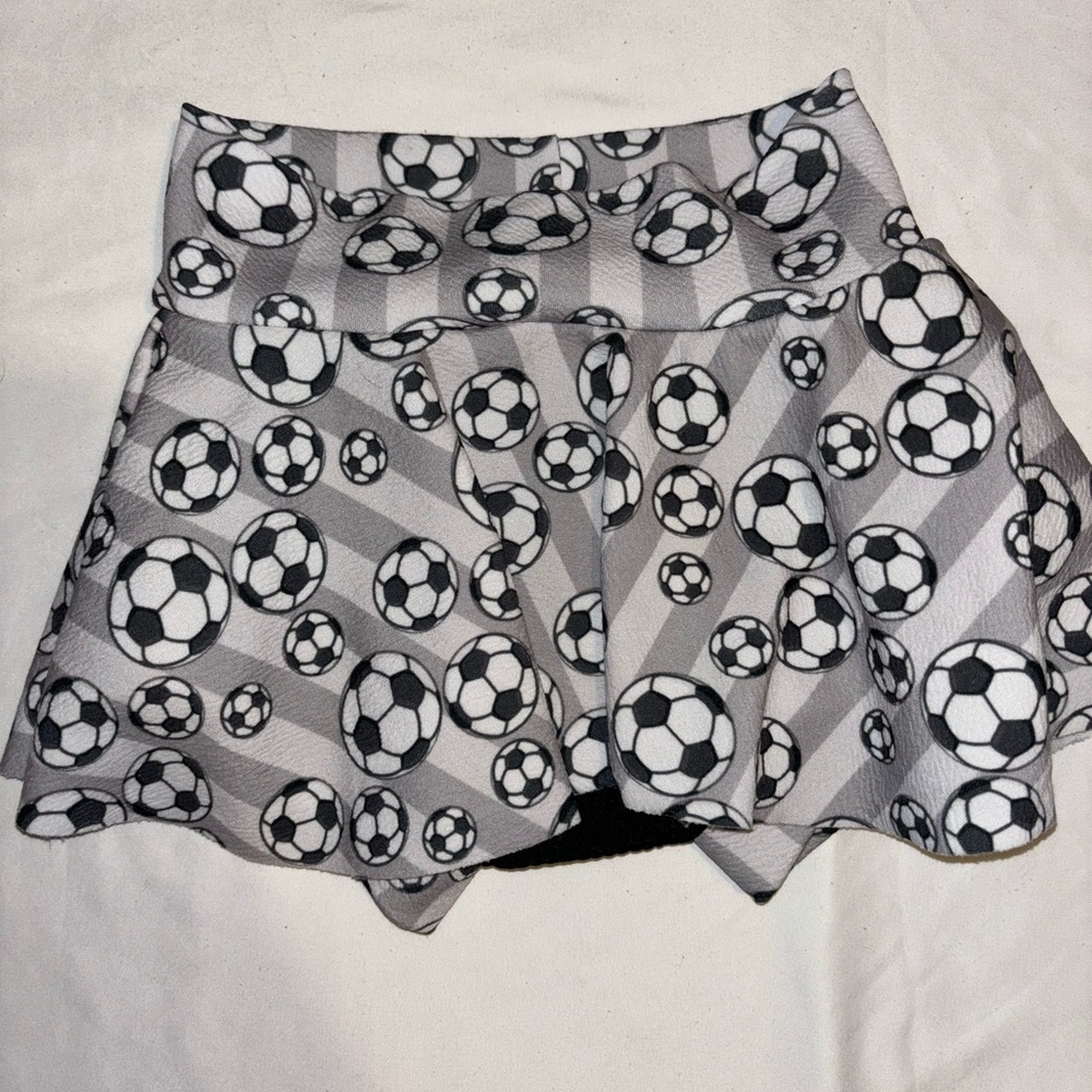 Gray and Black Bumie with Sporty Soccer Print